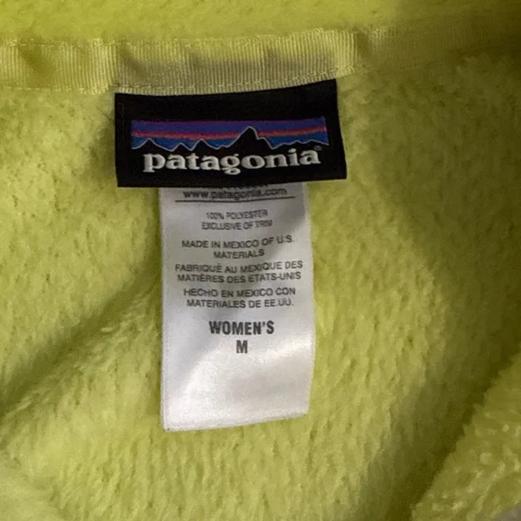 Patagonia Women's Bright Yellow Fleece Turtleneck - Picture 3 of 5
